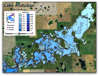 North Audubon Contour map
